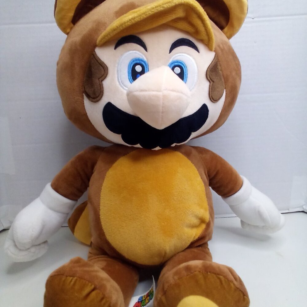 Super Mario Brothers Mario Raccoon Plush Toy 24" 2021